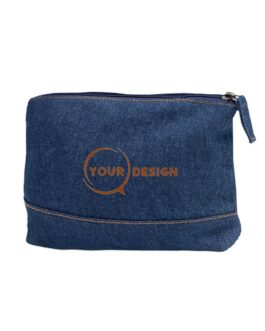 Trousse publicitaire denim personnalisée