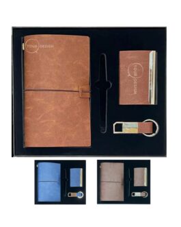 Coffret bloc notes, stylos, pore clé & cartes