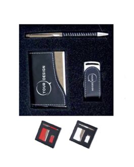 Stylo avec clés USB ou porte feuilles personnalisé