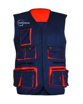 Gilet de travail multi-poches personnalisé