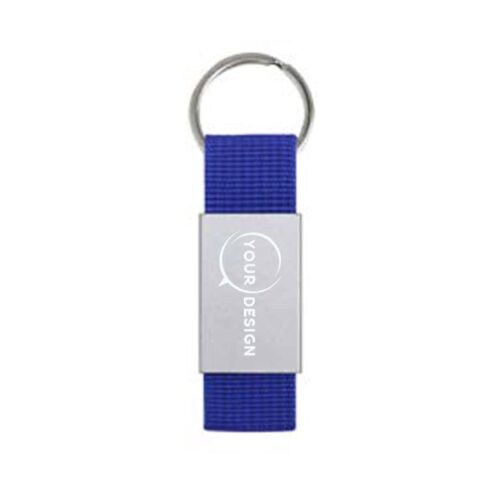 Porte clés métal argent publicitaire – Image 3