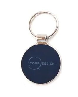 porte-cles-metal-cuir-personnalisee-bleu-tunisie-store-objet-publicitaire