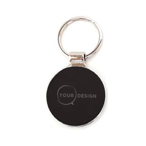 porte-cles-metal-cuir-personnalisee-noir-tunisie-store-objet-publicitaire