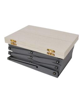 Porte-brochures pliable avec table