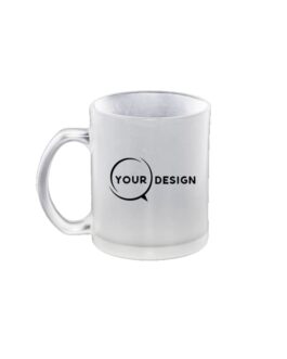 Mug verre transparent sablé sublimable