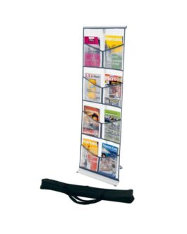 Présentoir pliant porte brochures publicitaire