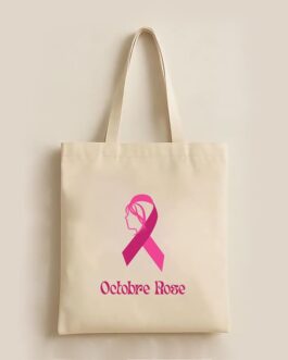 Tote bag Octobre Rose personnalisé