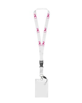 Lanyard Octobre rose personnalisé